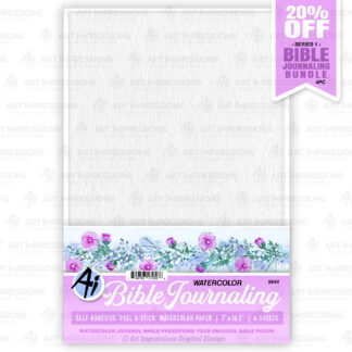 5944 - 4pc Watercolor Adhesive Paper