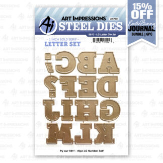 5910 - Large Letter Die Set