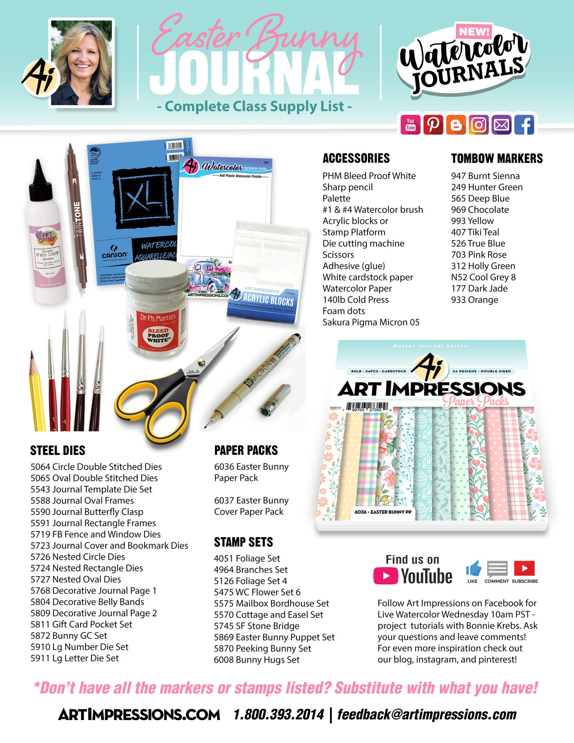 Easter Bunny Journal *ONLINE* Class with Bonnie Krebs - Image 13