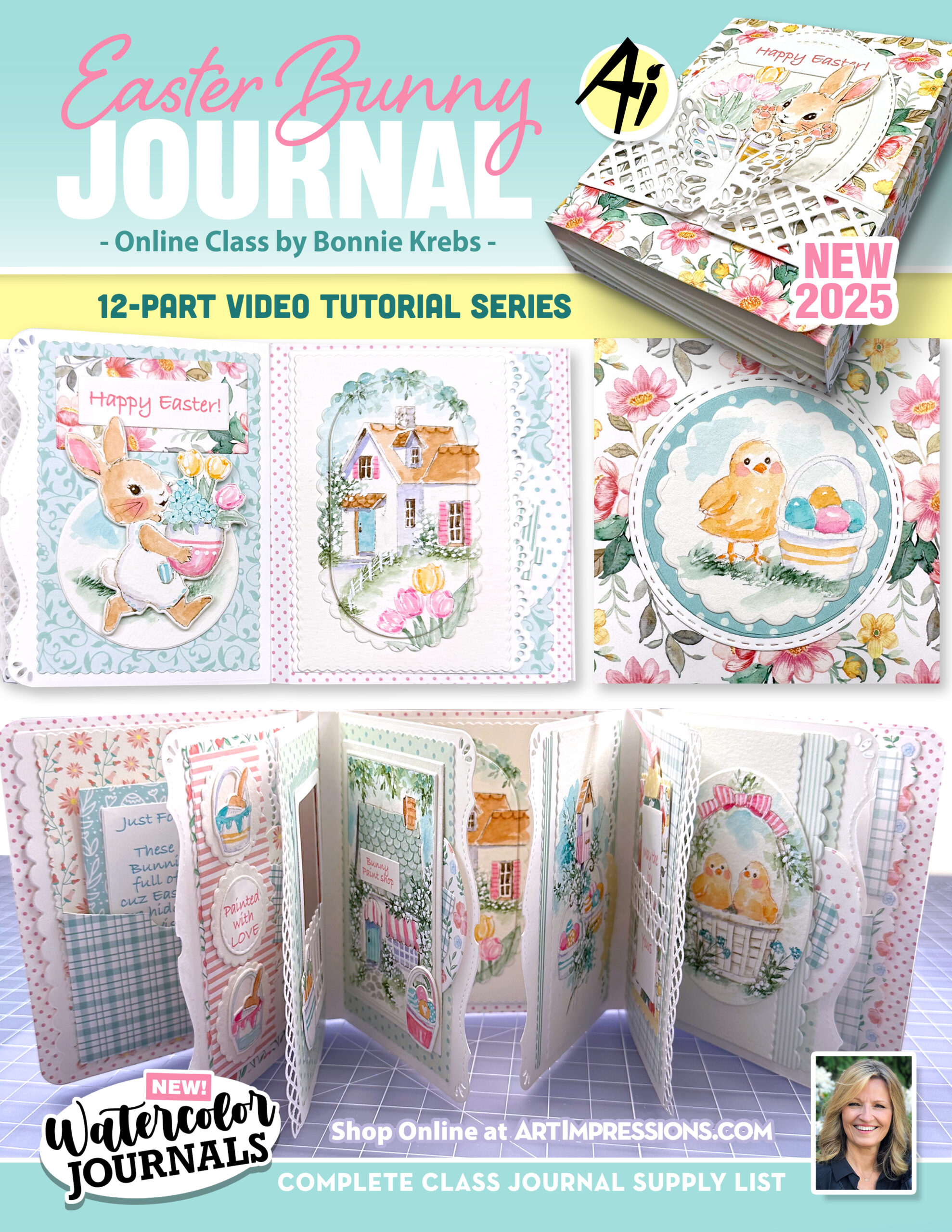 Easter Bunny Journal *ONLINE* Class with Bonnie Krebs - Image 12