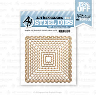 6047 - Scalloped Square Dies