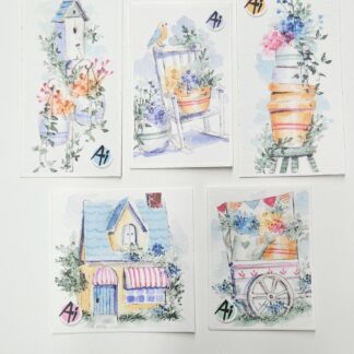 Watercolor Sticker Pack - 5pc