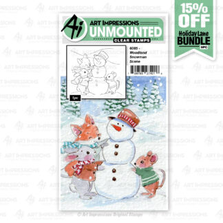 6085 - Woodland Snowman Scene