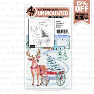 6089 - Woodland Reindeer Scene