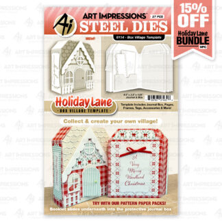 6114 - Box Village Template Dies