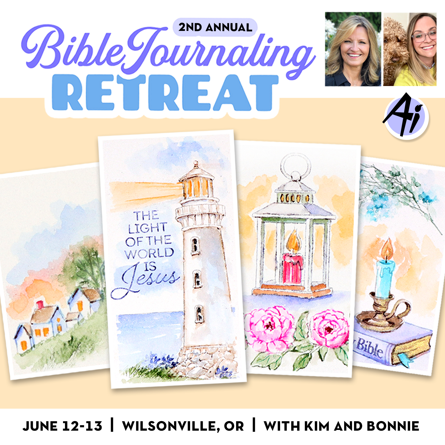 2026 Ai Bible Journaling Retreat with Bonnie and Kim - IN PERSON!