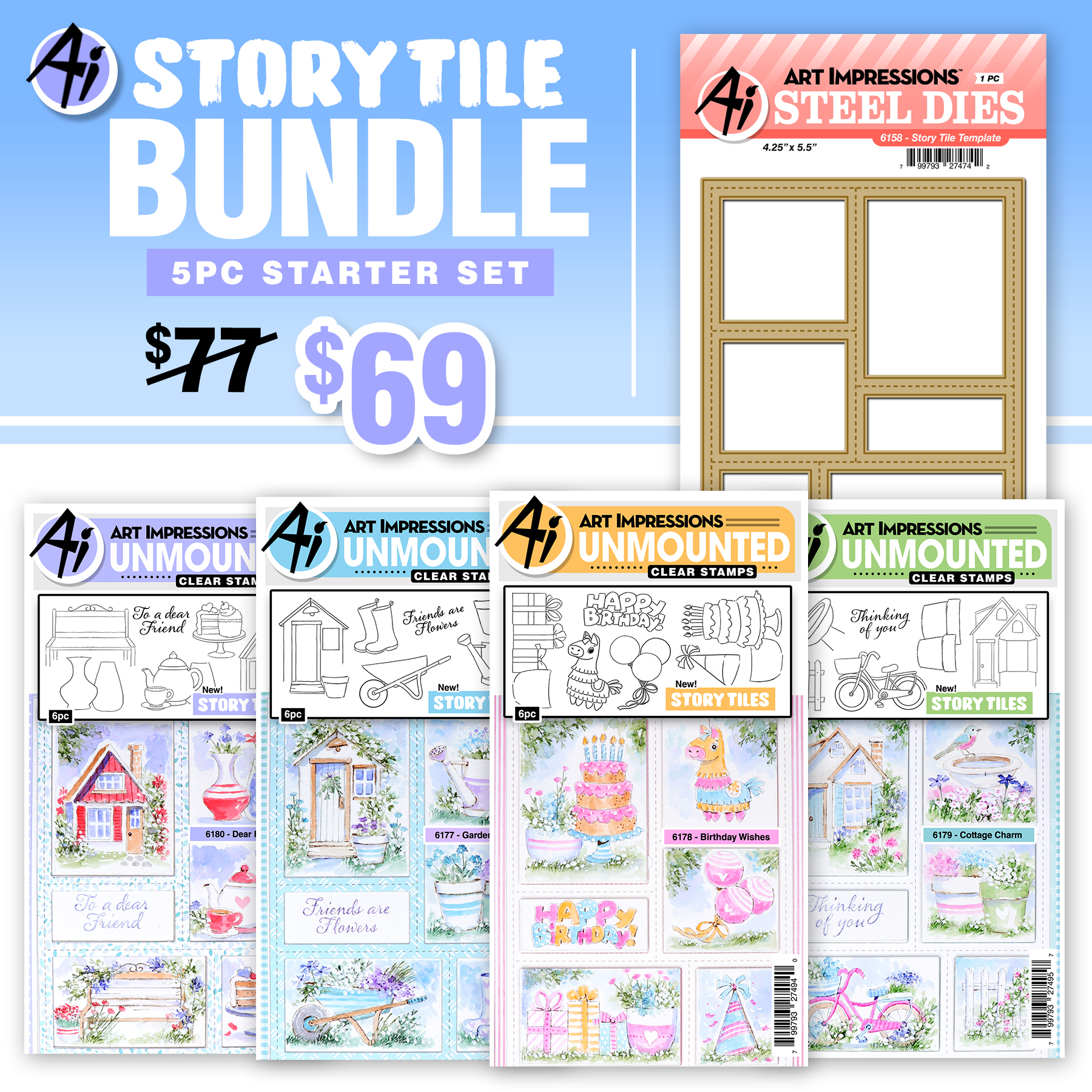 c6192 - Story Tile 5pc Bundle